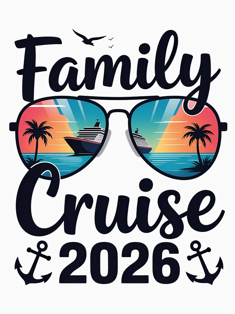 Family Cruise 2026 Summer Vacation Matching Family Cruise by tiekanamac T-Shirts, Hoodie, Sweatshirt (Image 3)