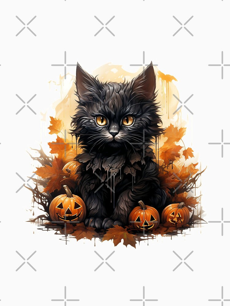 HALLOWEEN CAT AND PUMPKINS by Hiszpanka T-Shirts, Hoodie, Sweatshirt | BlankRebels.com (Image 3)