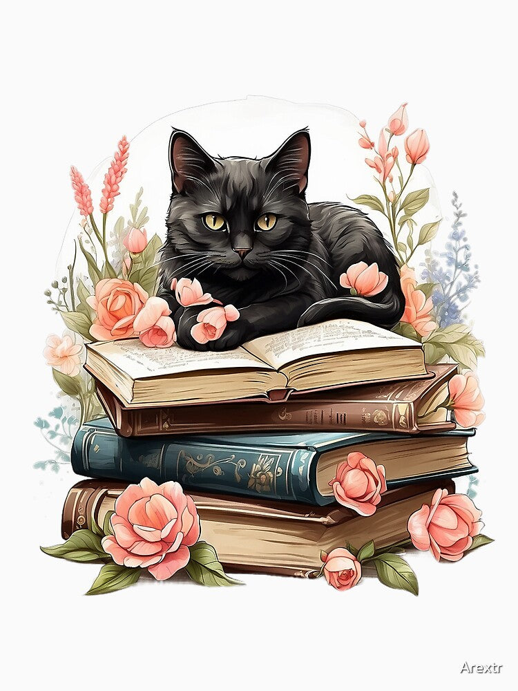 bookstore cat by Arextr T-Shirts, Hoodie, Sweatshirt | BlankRebels.com (Image 3)