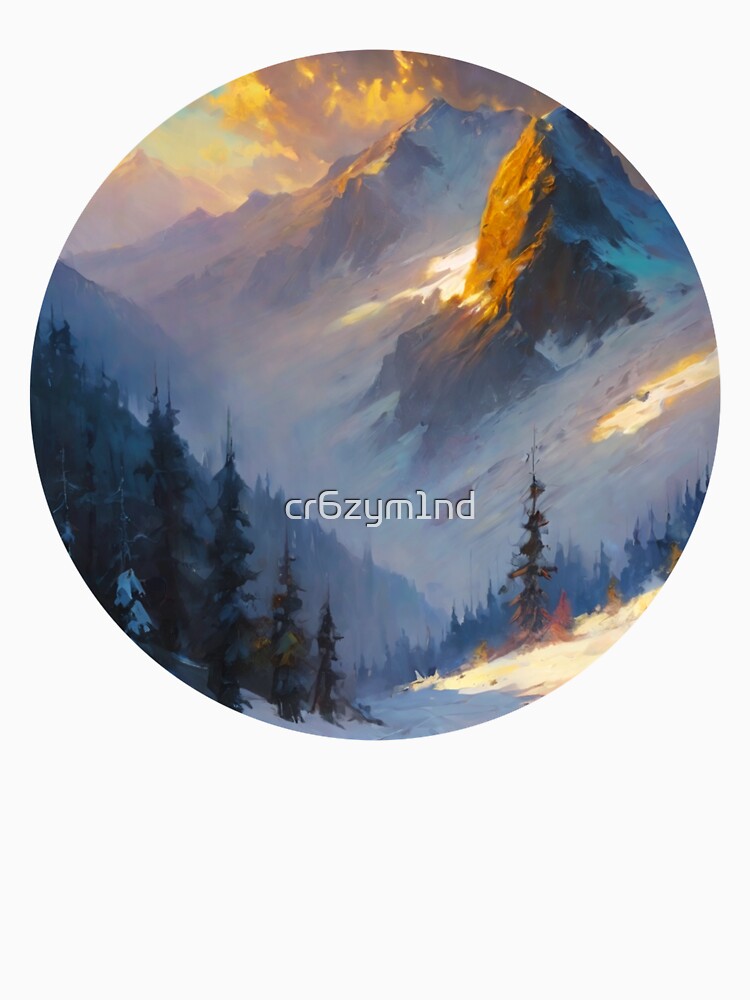 Sunny Winter Mountain by cr6zym1nd T-Shirts, Hoodie, Sweatshirt | BlankRebels.com (Image 3)