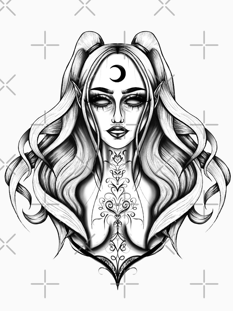 Dark lady by ivsleeps T-Shirts, Hoodie, Sweatshirt | BlankRebels.com (Image 3)
