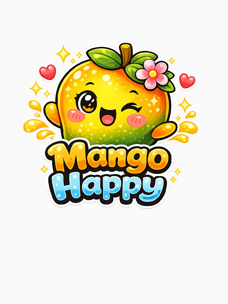 Mango Happy Kawaii – Cute Happy Mango by apanoracar