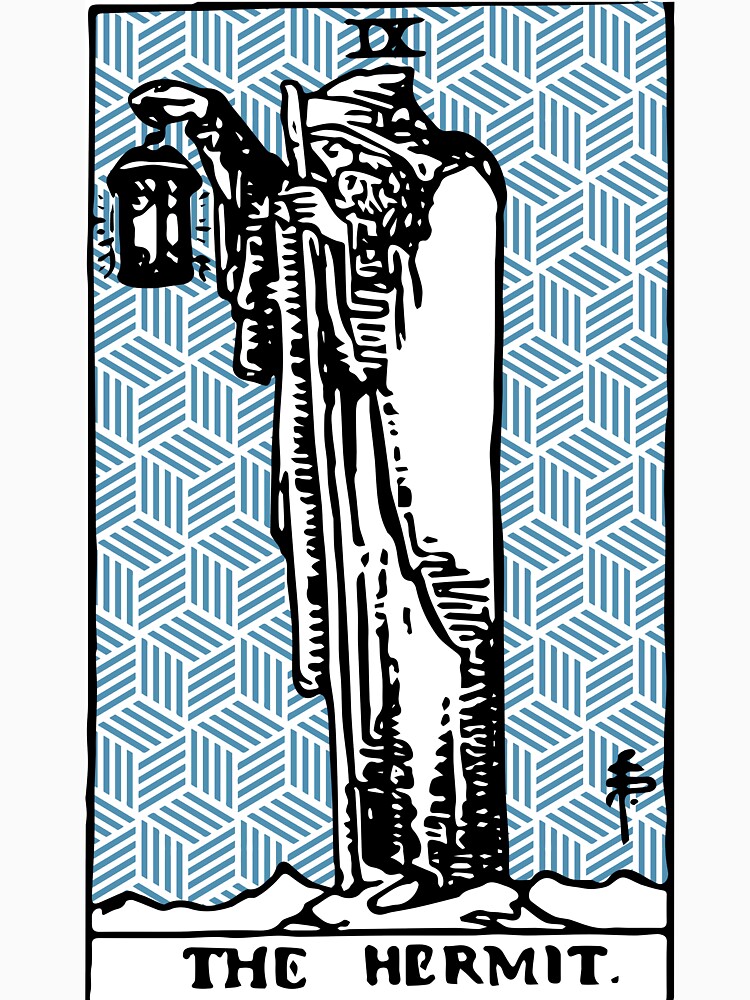 The Hermit - A Geometric Tarot Card Print by Annalee Beer T-Shirts, Hoodie, Sweatshirt | BlankRebels.com (Image 3)