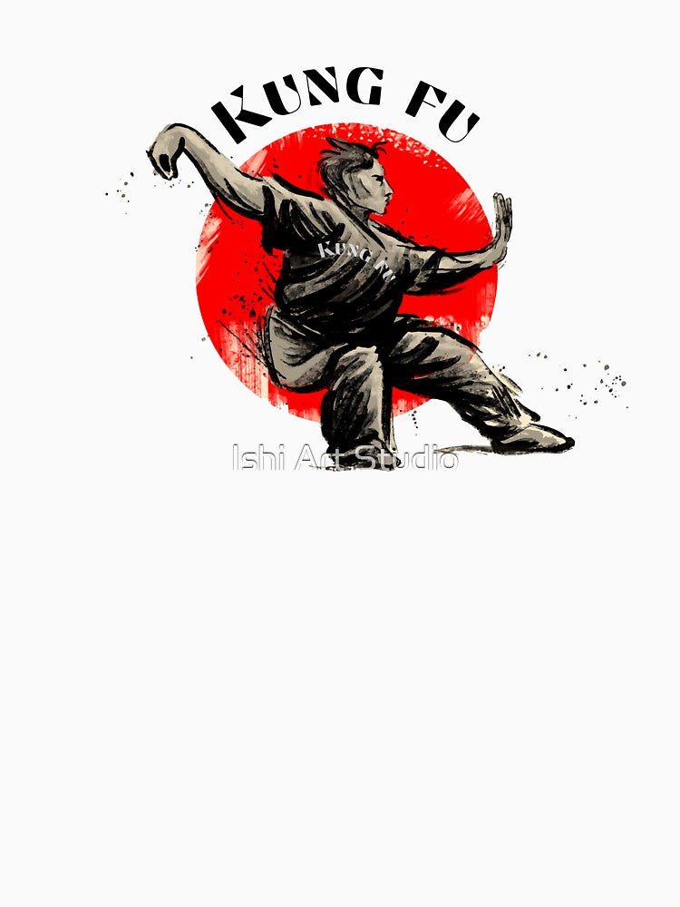 Kung Fu Strength – Martial Arts Fitness Warrior Silhouette by Ishi Art Studio