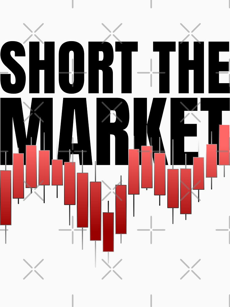 Short The Market | Bearish Red Candlestick Chart & Put Option Trading by PixelPlush T-Shirts, Hoodie, Sweatshirt (Image 3)