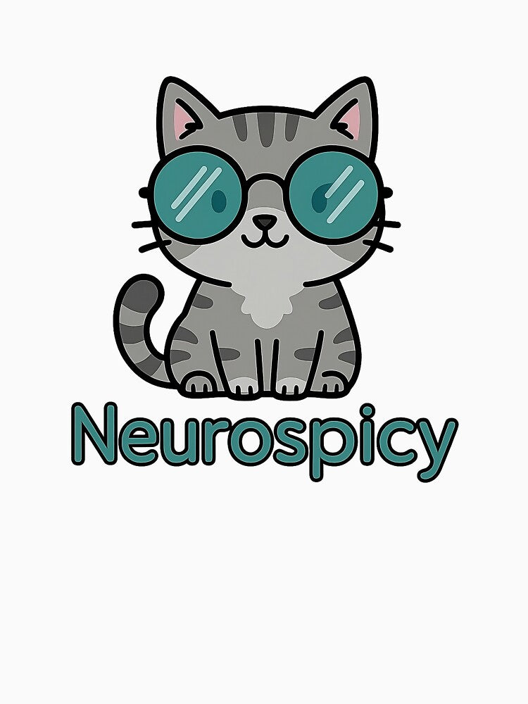 Neurospicy Cat with Glasses by ndmedia T-Shirts, Hoodie, Sweatshirt | BlankRebels.com (Image 3)