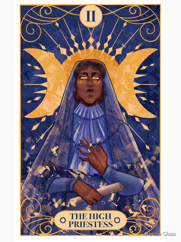 High Priestess Tarot Card by Kenzie Glass T-Shirts, Hoodie, Sweatshirt | BlankRebels.com (Image 3)