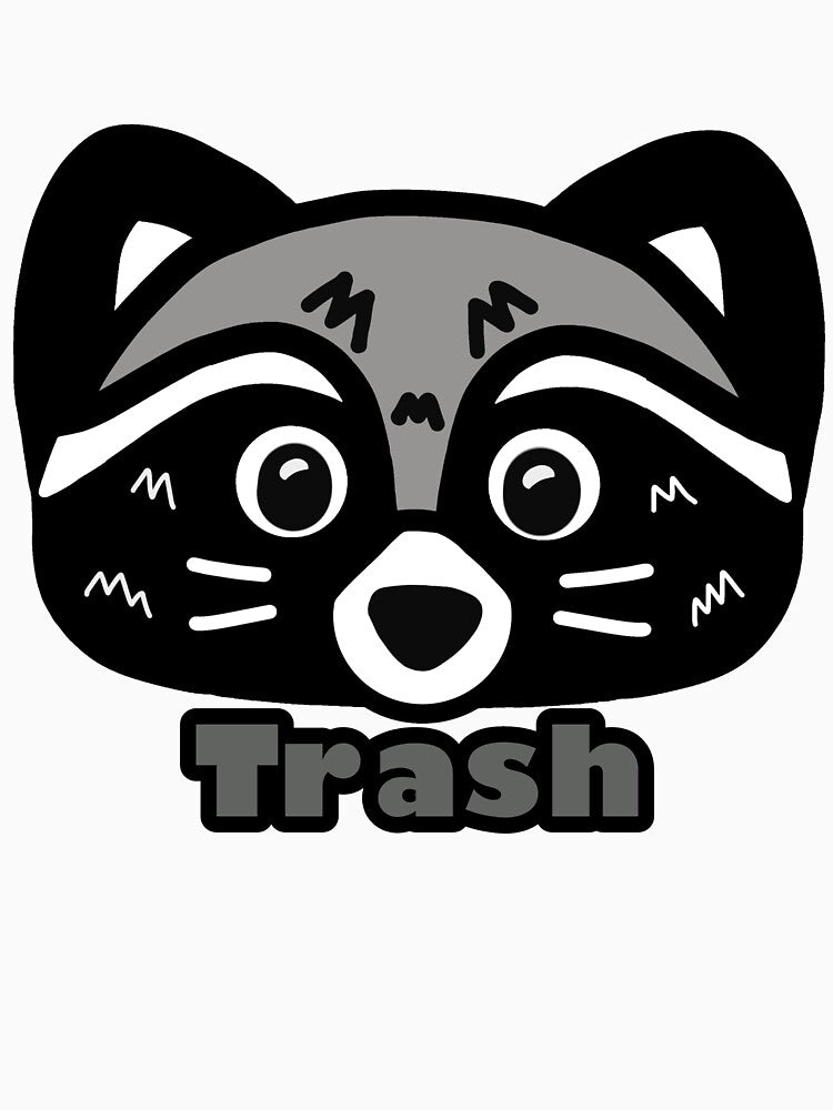 Cute raccoon face trash by KateScribbles T-Shirts, Hoodie, Sweatshirt | BlankRebels.com (Image 3)