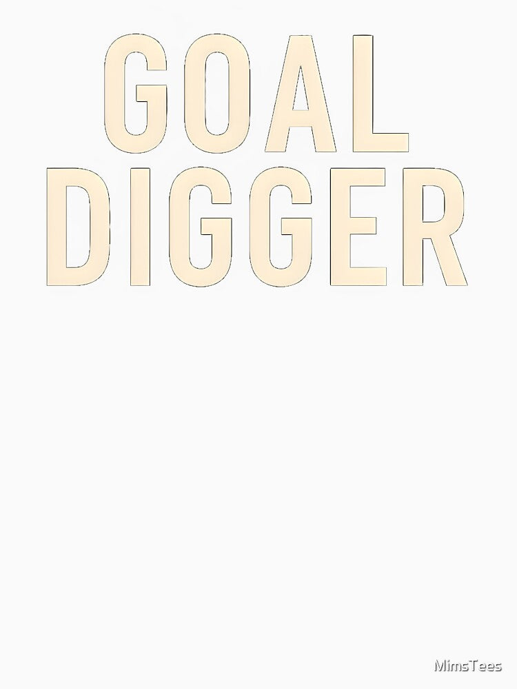 Funny Soccer Goal Digger Text Design by MimsTees