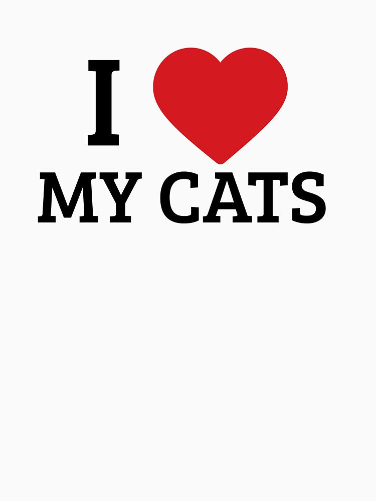 I Love My Cats T-Shirt, Hoodie & Sticker | Cat Lover Gifts by Kaylews_Designs Sweatshirt | BlankRebels.com (Image 3)