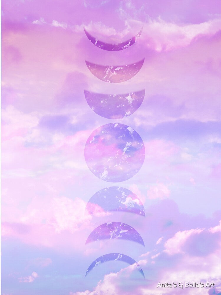 Unicorn Pastel Clouds Moon Phases #3 #decor #art by Anita's & Bella's Art T-Shirts, Hoodie, Sweatshirt (Image 3)