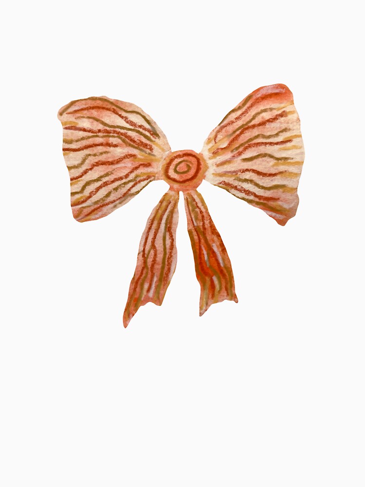 Bow red textured cartoon a watercolor sketch by Yana Mustafina | Boho Soulful Designs T-Shirts, Hoodie, Sweatshirt (Image 3)
