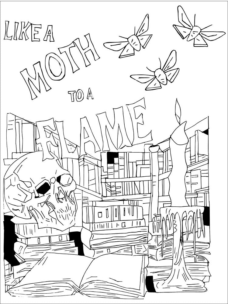 Like a Moth to a Flame by Dark Academia Archives T-Shirts, Hoodie, Sweatshirt | BlankRebels.com (Image 3)