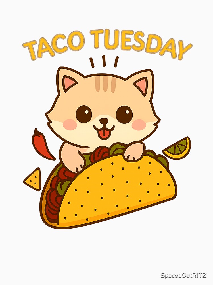 Kitty Taco Tuesday hot tacos by SpacedOutRITZ T-Shirts, Hoodie, Sweatshirt | BlankRebels.com (Image 3)