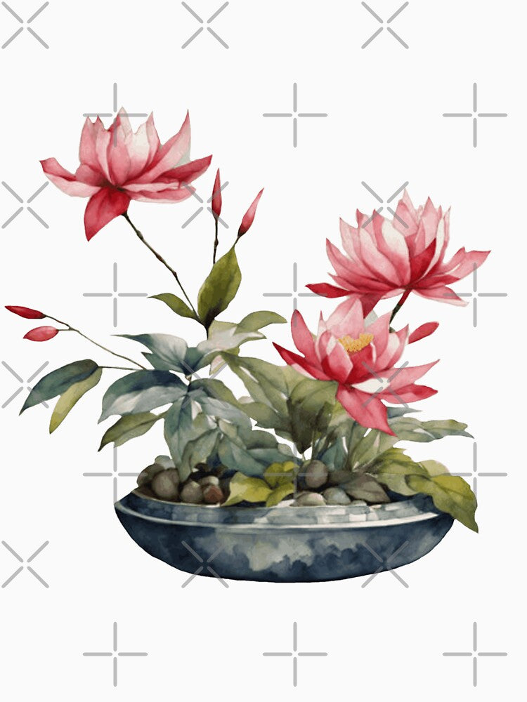 Japanese Art: Ikebana | Japanese Style | Gift for Lover of Japan by UnhingedBird T-Shirts, Hoodie, Sweatshirt (Image 3)