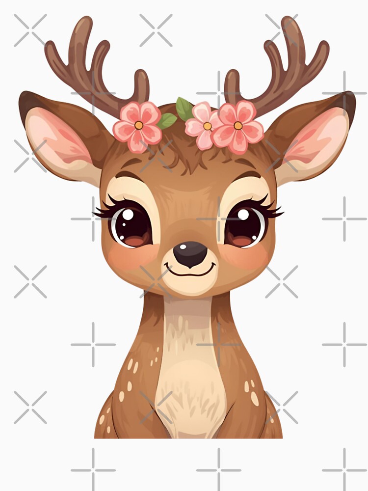 Cute deer from the fairytale forest by SimonsDesignArt T-Shirts, Hoodie, Sweatshirt | BlankRebels.com (Image 2)