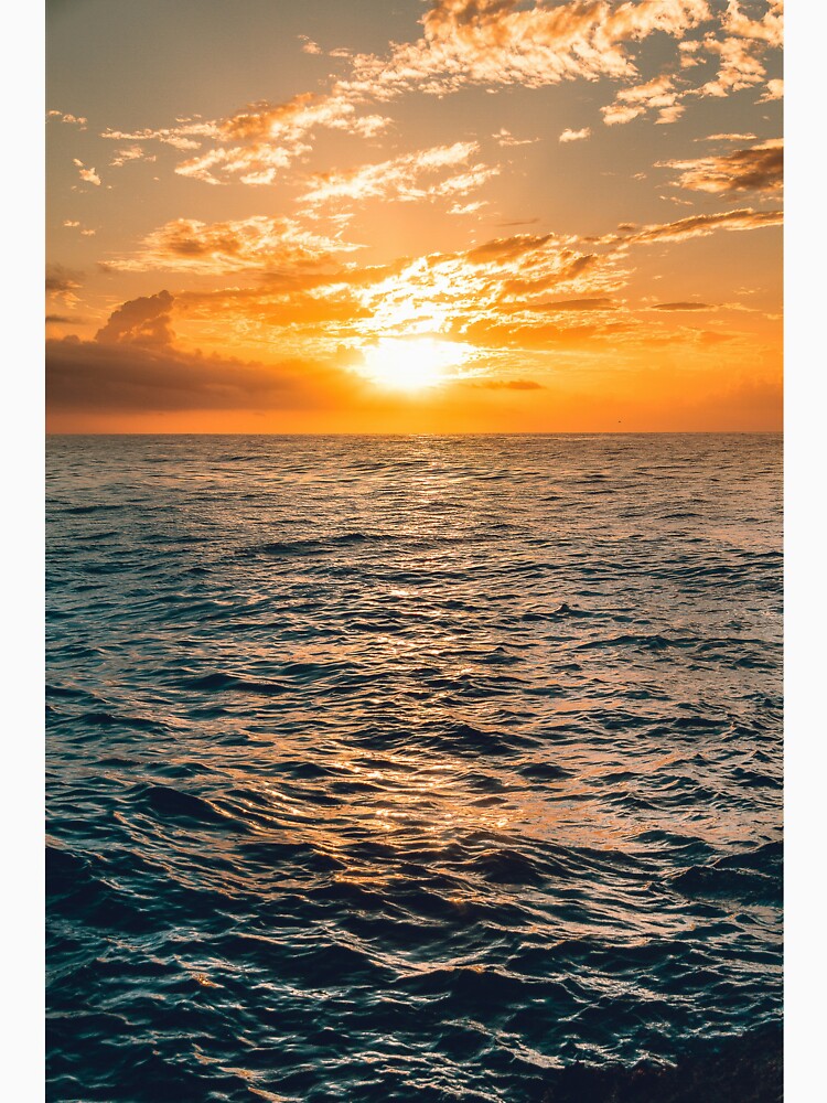 Summer Ocean Sunset Sky, Ocean Waves by newburyboutique T-Shirts, Hoodie, Sweatshirt | BlankRebels.com (Image 3)