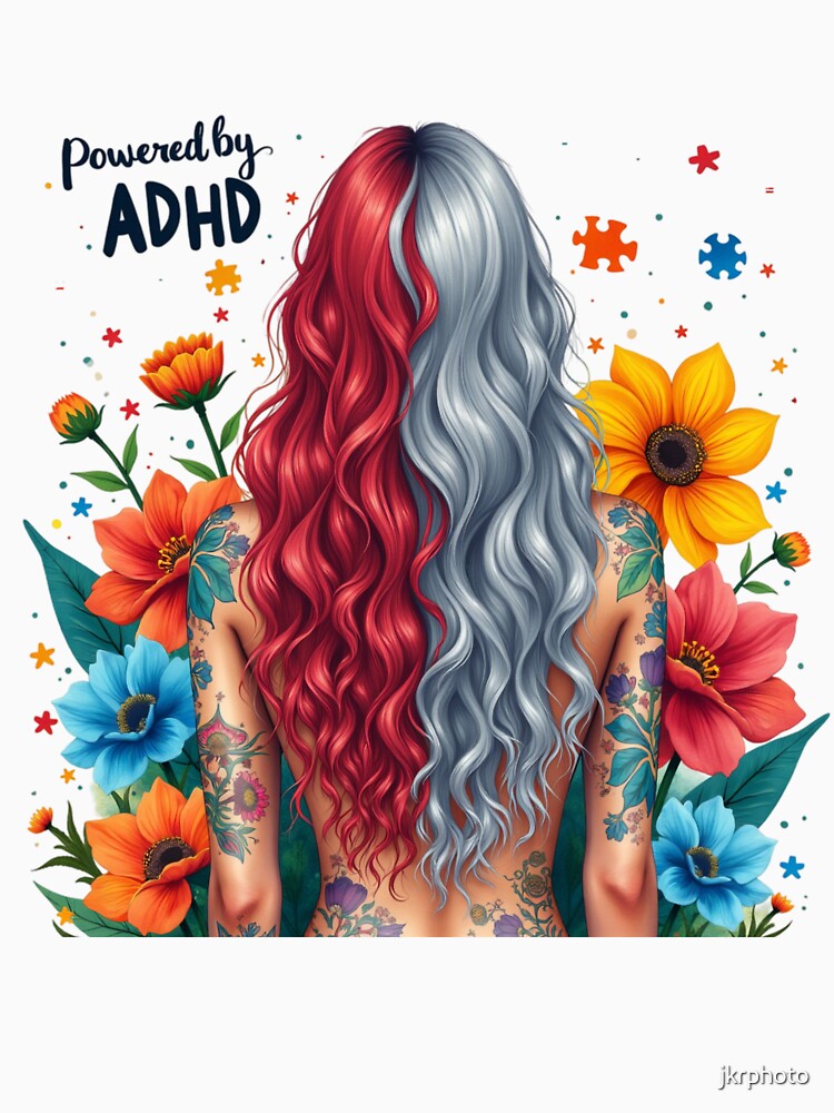 Powered by ADHD by jkrphoto T-Shirts, Hoodie, Sweatshirt | BlankRebels.com (Image 3)