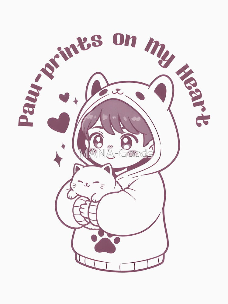 Paw-prints On My Heart by MANA-Goods T-Shirts, Hoodie, Sweatshirt | BlankRebels.com (Image 3)