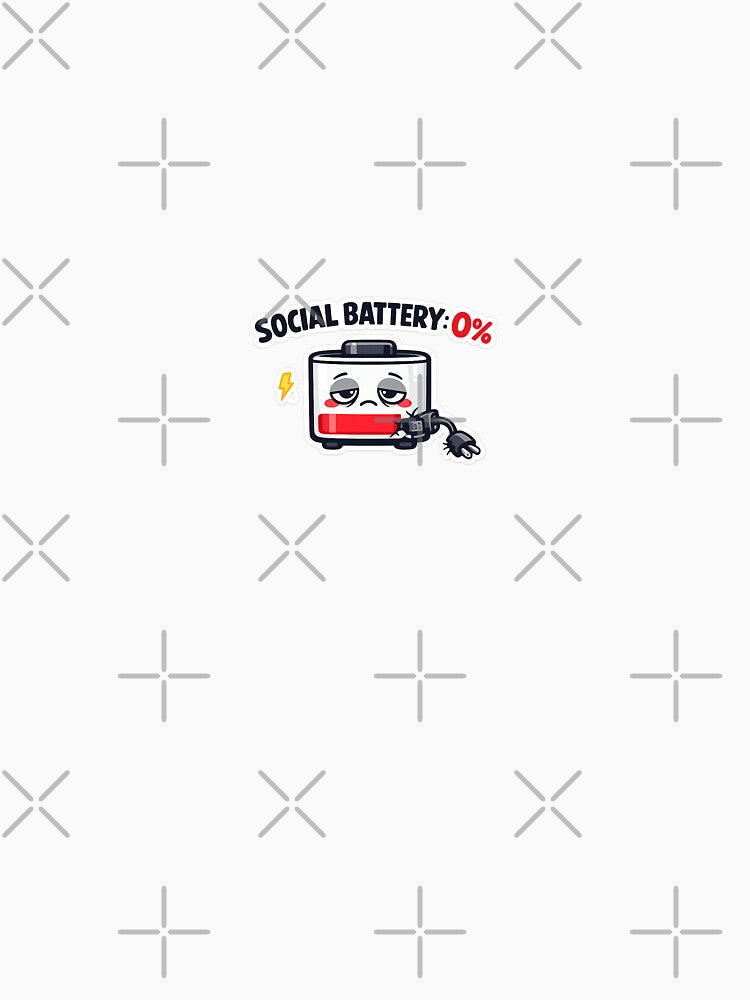 social battery zero, by Great world T-Shirts, Hoodie, Sweatshirt | BlankRebels.com (Image 3)