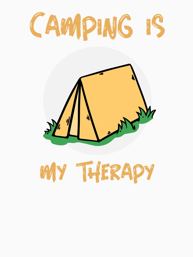 Camping is My Therapy camping lovers T-shirt. by AASUNRISE Hoodie, Sweatshirt | BlankRebels.com (Image 2)