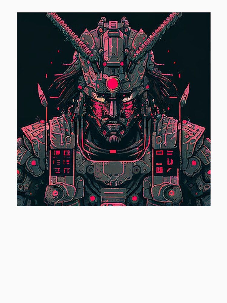 Cyborg samurai. by Pixelarium T-Shirts, Hoodie, Sweatshirt | BlankRebels.com (Image 3)