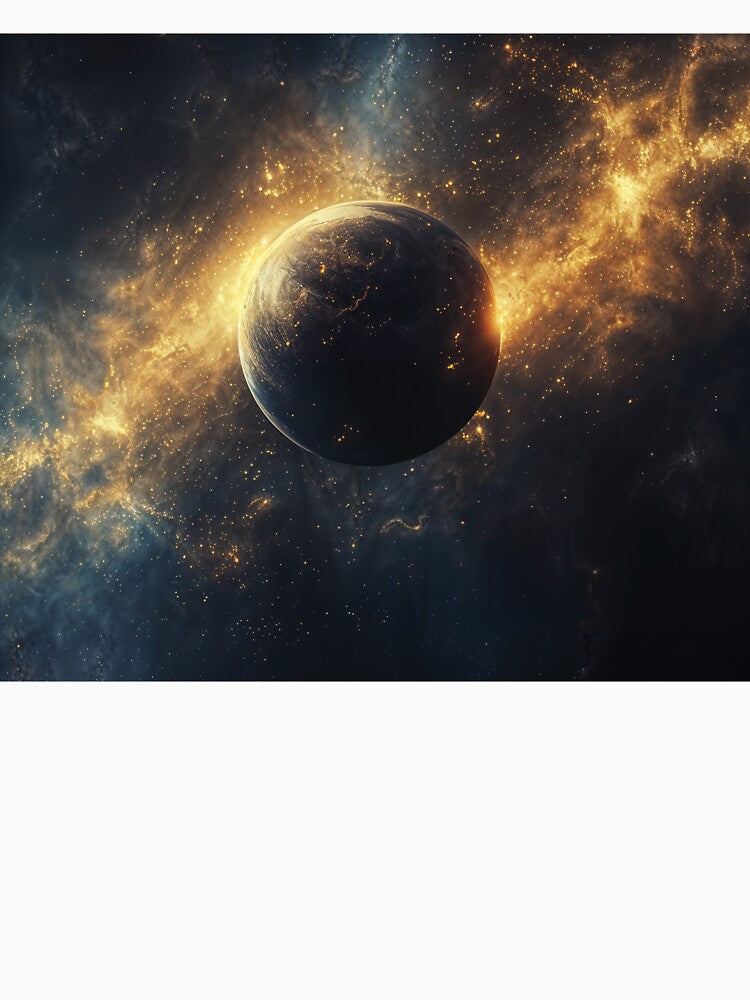 Distant Planet Eclipse In Deep Space by QuantumDrift T-Shirts, Hoodie, Sweatshirt | BlankRebels.com (Image 3)