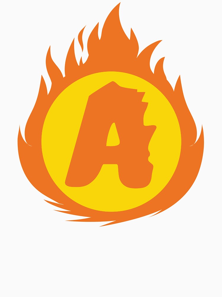 Superhero Letter A. Fire Insignia by mgulin T-Shirts, Hoodie, Sweatshirt | BlankRebels.com (Image 3)