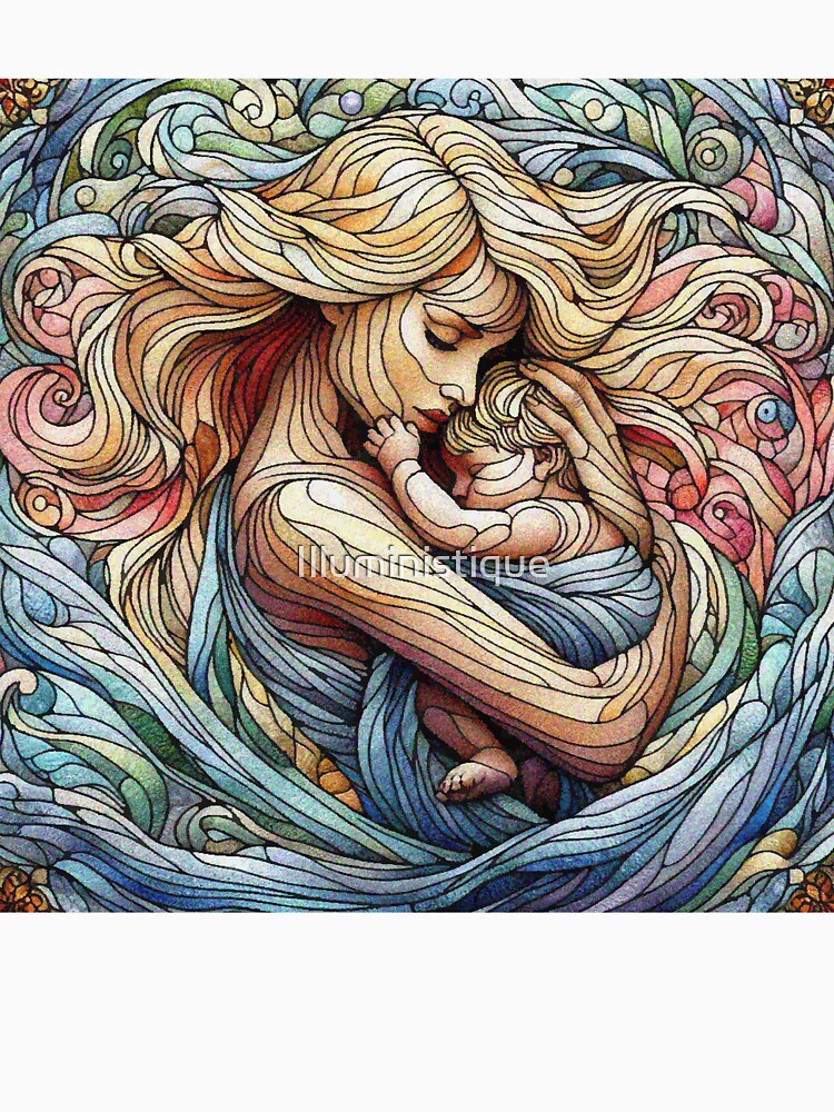 Precious Time Of Mother and Child Mothers Day by Illuministique T-Shirts, Hoodie, Sweatshirt | BlankRebels.com (Image 3)