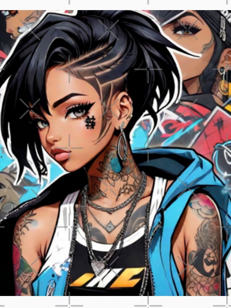Hip-Hop Anime by 13th1rt3en T-Shirts, Hoodie, Sweatshirt | BlankRebels.com (Image 3)