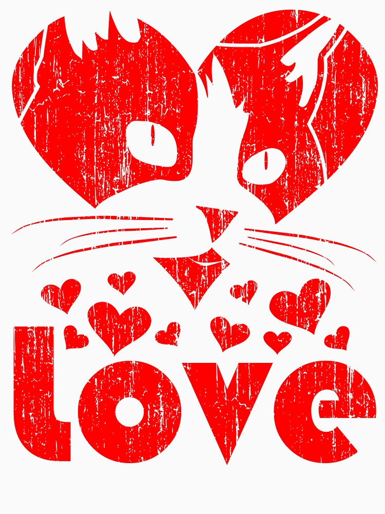 Cute and Funny Cat Shirt to Say I Love You by LaCaDesigns Hoodie, Sweatshirt | BlankRebels.com (Image 3)