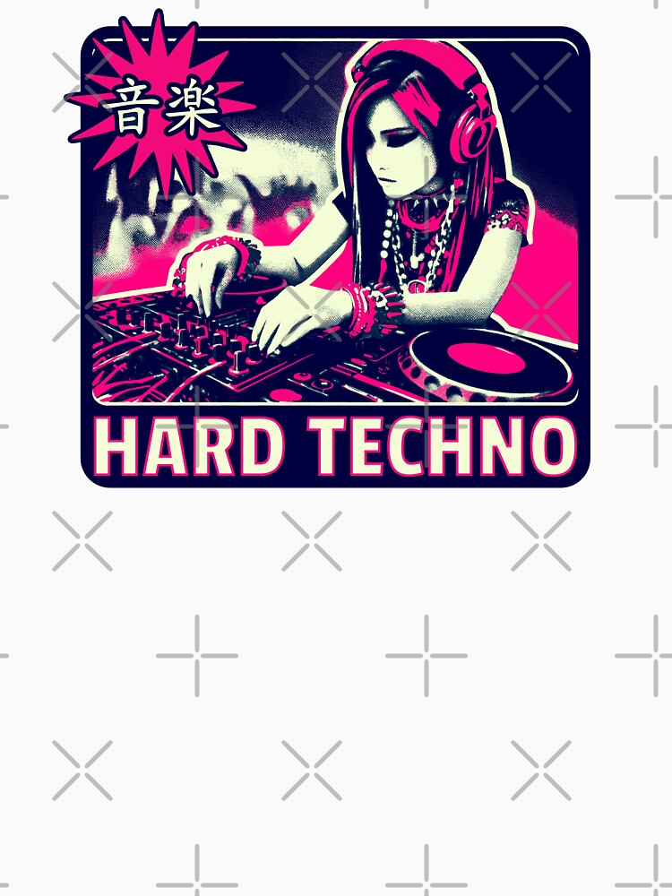 Hard Techno - Japanese DJ Underground Rave by Urban-Alien T-Shirts, Hoodie, Sweatshirt | BlankRebels.com (Image 3)