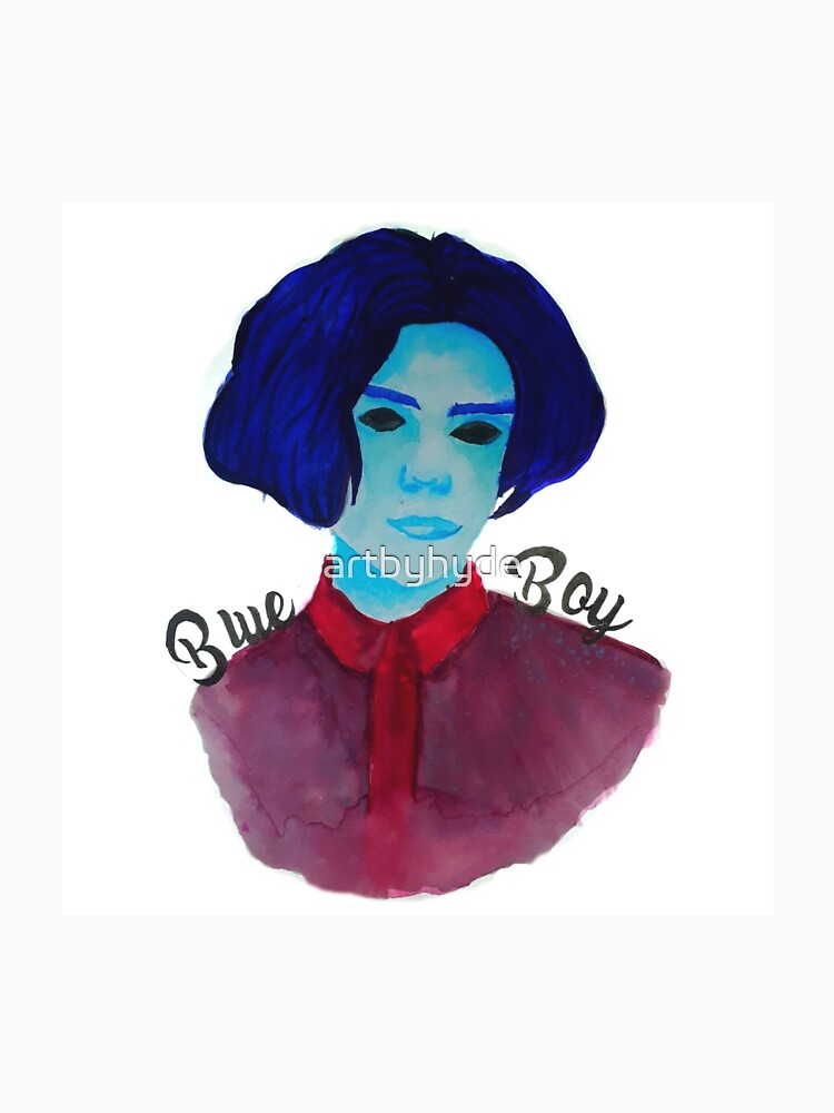 Sad Blue Boy Print by artbyhyde T-Shirts, Hoodie, Sweatshirt | BlankRebels.com (Image 3)