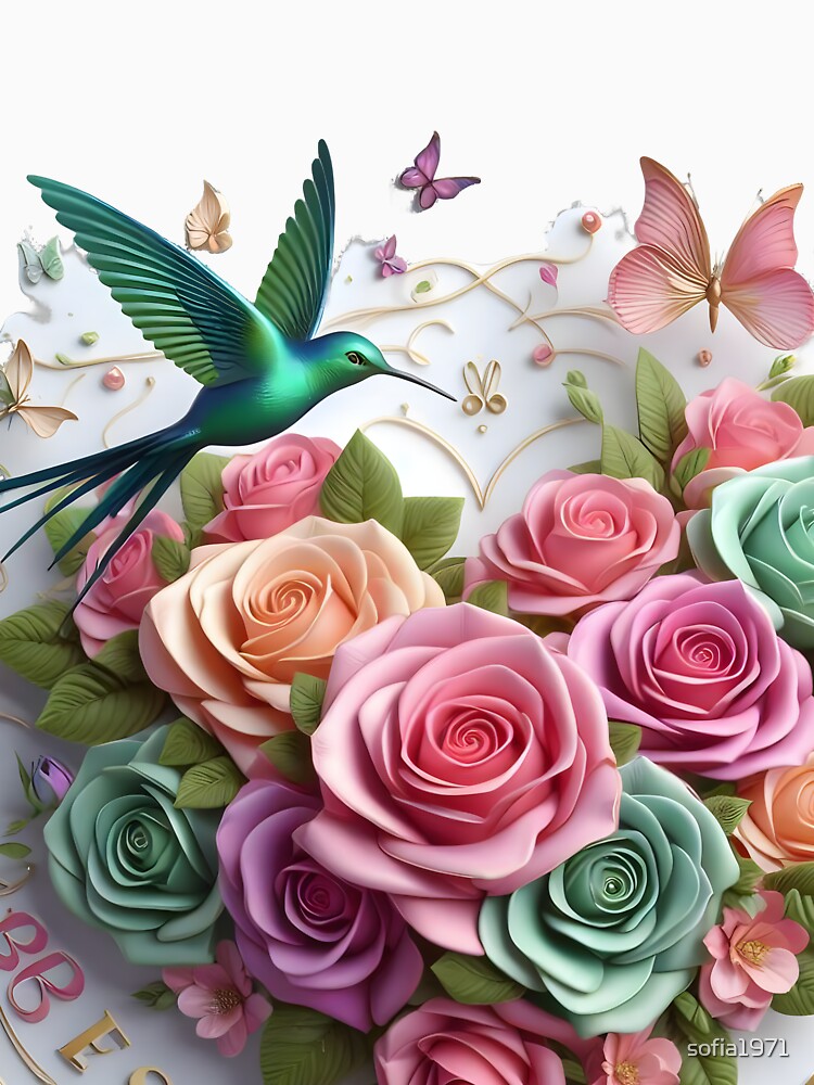 Mother's Day 2024 Ideas: 3D Flower Bouquets for Mom by sofia1971 T-Shirts, Hoodie, Sweatshirt | BlankRebels.com (Image 3)