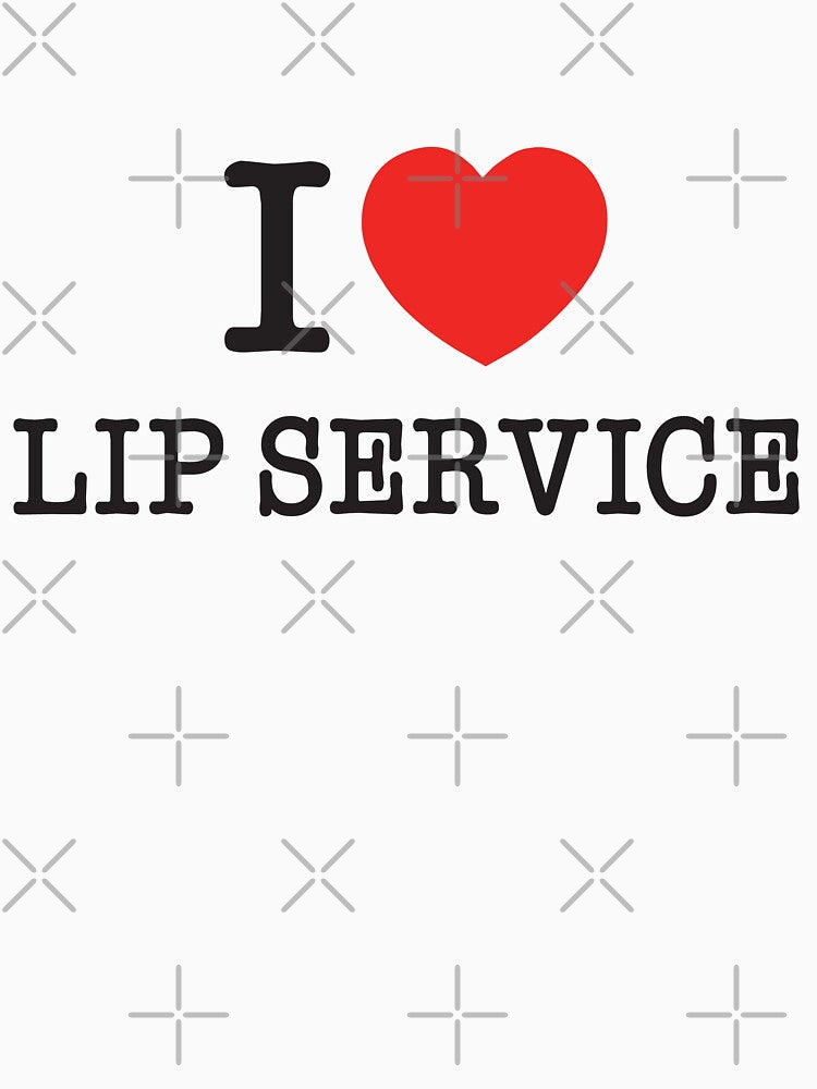 I Love Lip Service | Sassy Couple Humor Design for Fun and Playful Relationships by PaintedPixels01 T-Shirts,... (Image 3)