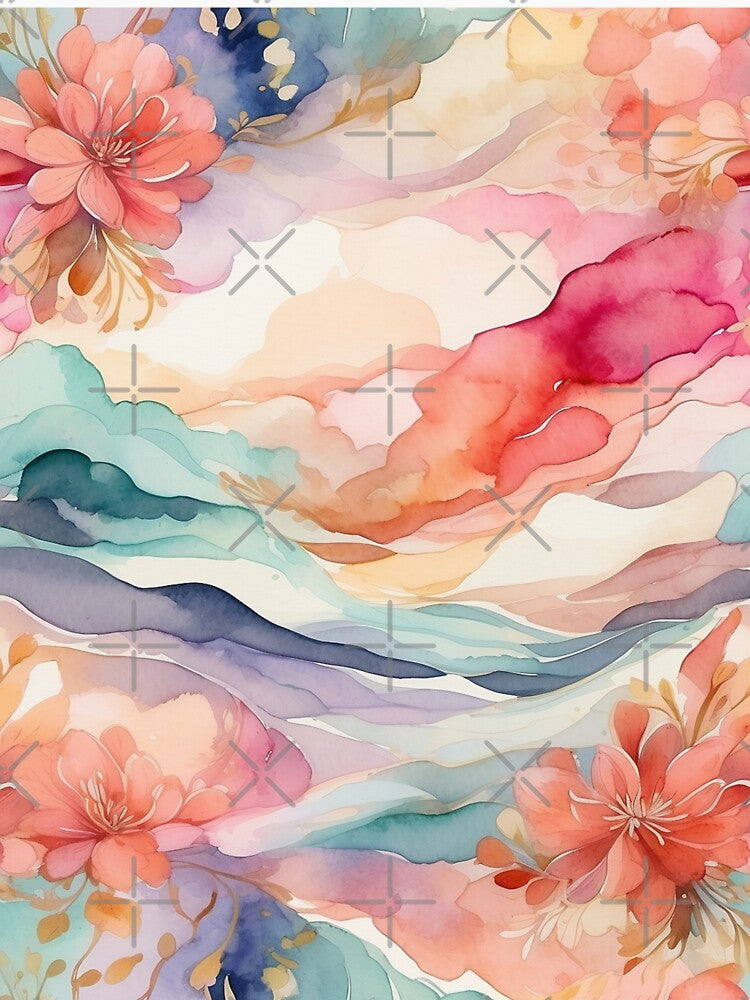 Floral watercolor by glooballcenter T-Shirts, Hoodie, Sweatshirt | BlankRebels.com (Image 3)