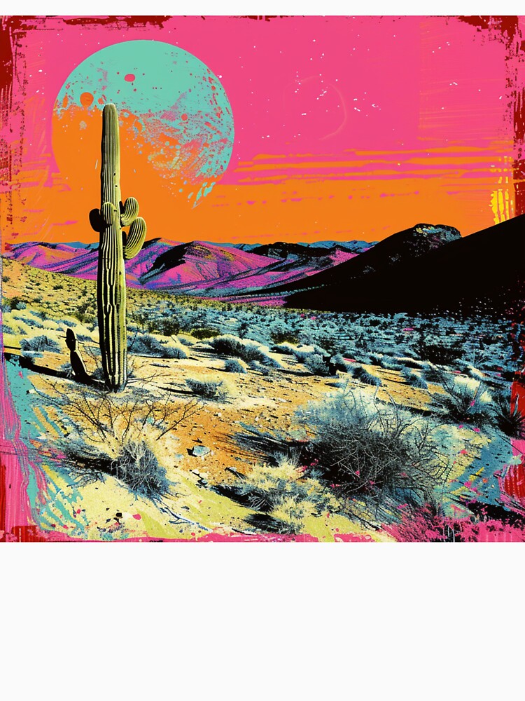 Desert Planet Retro Pop Art 6 by AstroRisq