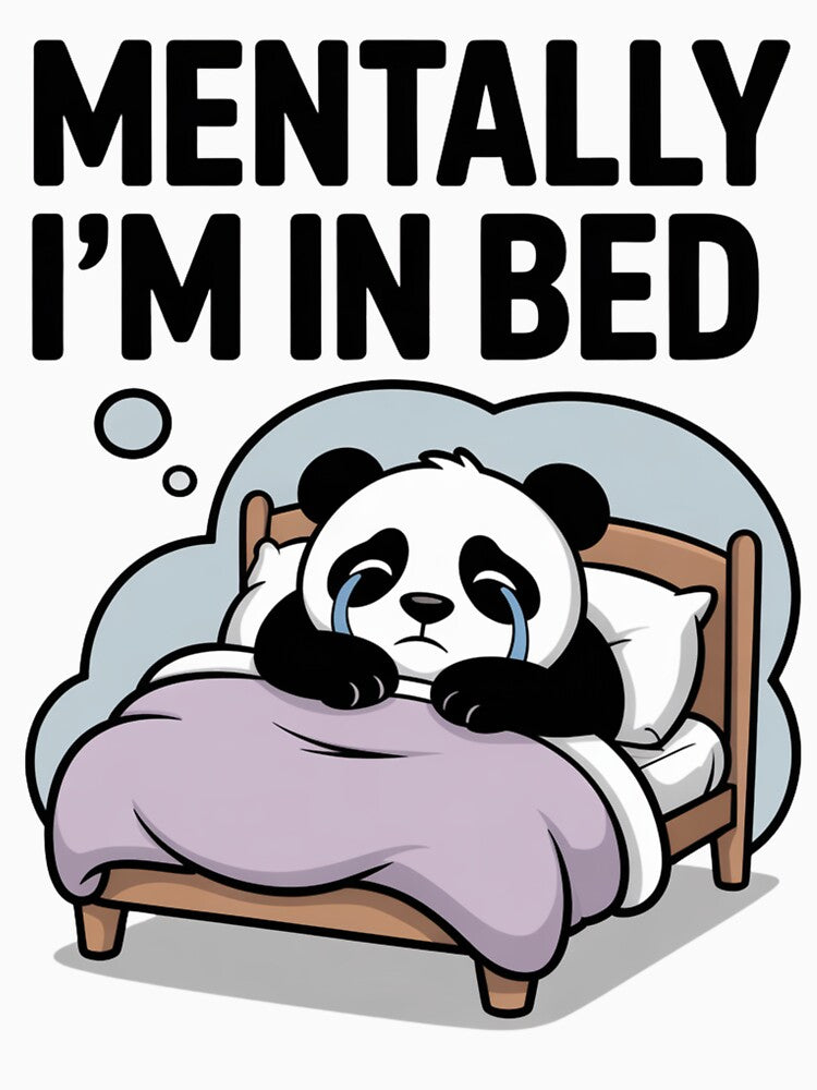 Mentally I’m In Bed – Emotional Panda by DerNachtfuchs T-Shirts, Hoodie, Sweatshirt | BlankRebels.com (Image 3)