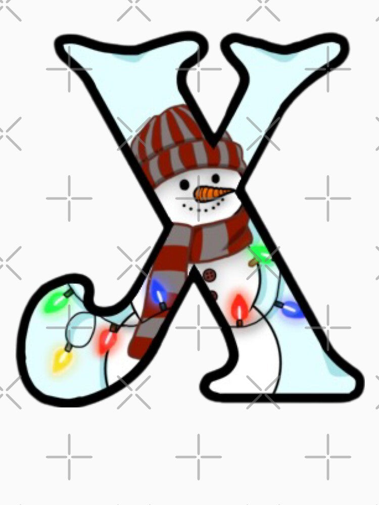 Holiday themed letter X by Artistkhg T-Shirts, Hoodie, Sweatshirt | BlankRebels.com (Image 3)