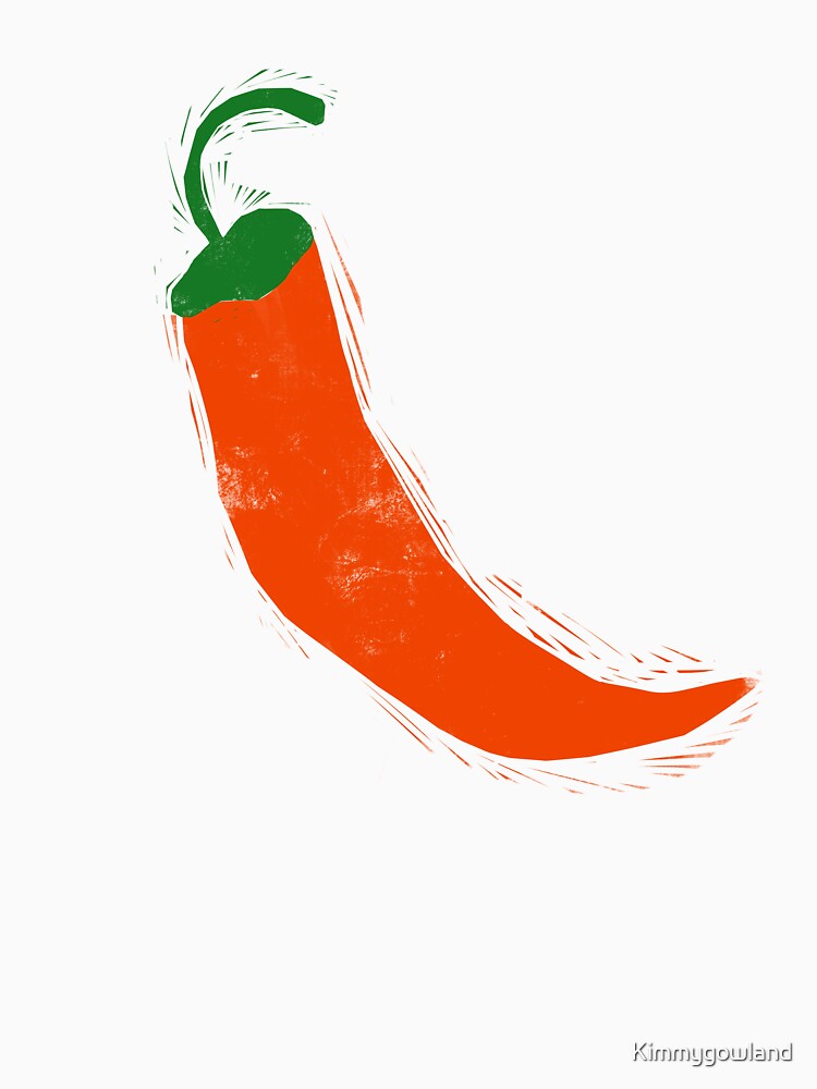 Chilli pepper block print by Kimmygowland T-Shirts, Hoodie, Sweatshirt | BlankRebels.com (Image 3)
