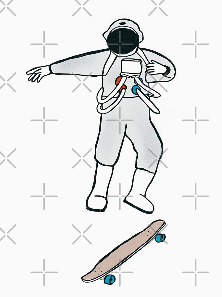 Astronaut skateboarding skate space astronaut love nasa by Tropical Blood T-Shirts, Hoodie, Sweatshirt (Image 3)
