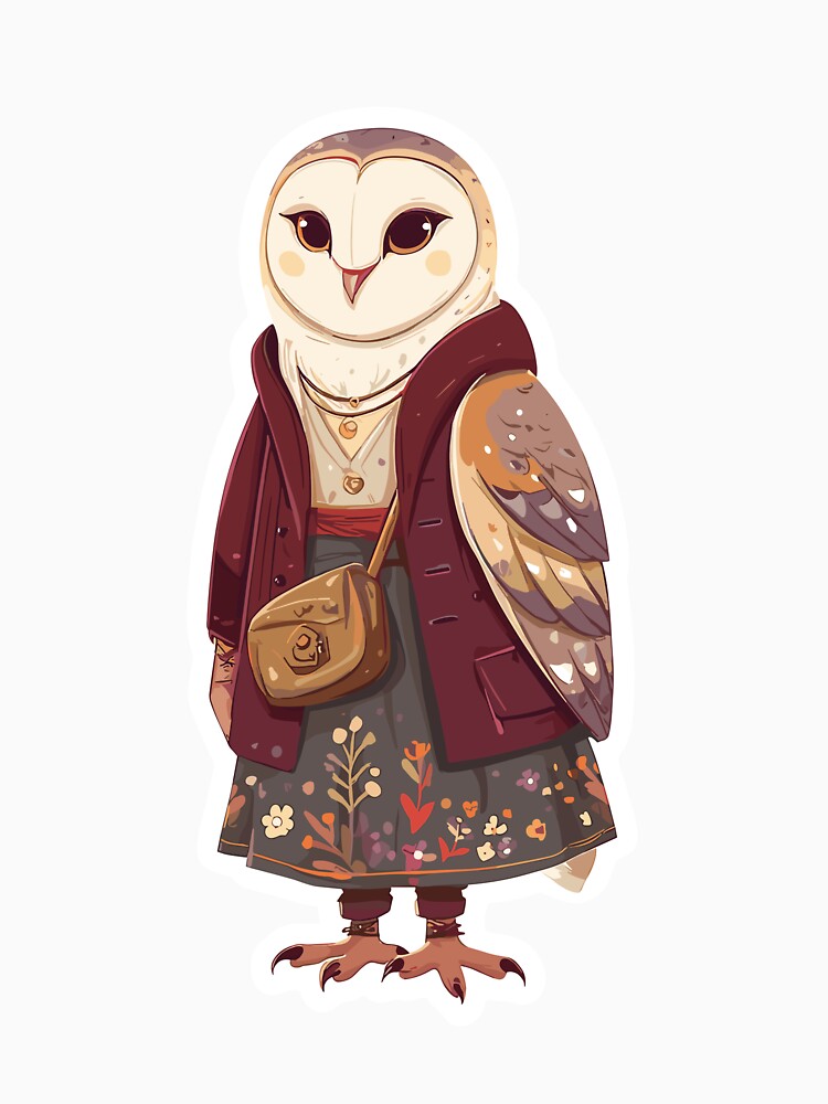 Mystical Boho Owl Aesthetic by bapupa T-Shirts, Hoodie, Sweatshirt | BlankRebels.com (Image 3)