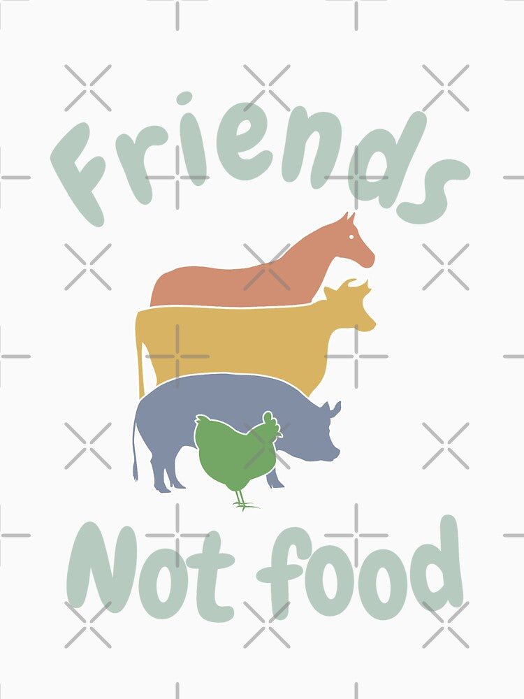 Friends not food go vegan by sanartstudio T-Shirts, Hoodie, Sweatshirt | BlankRebels.com (Image 3)