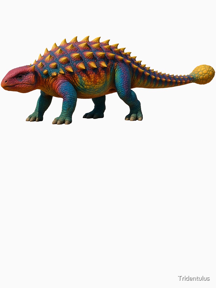Colorful Dinosaur: Ankylosaur by Tridentulus T-Shirts, Hoodie, Sweatshirt | BlankRebels.com (Image 3)