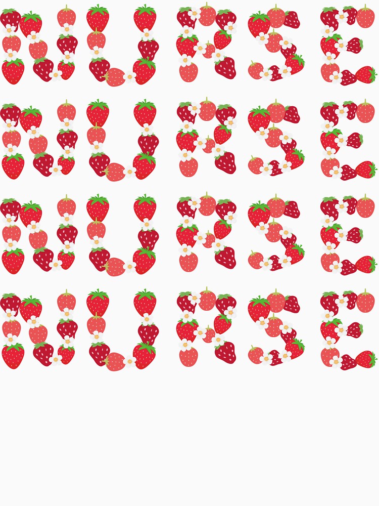 Nurse Strawberry Letters by AsinusAS T-Shirts, Hoodie, Sweatshirt | BlankRebels.com (Image 3)