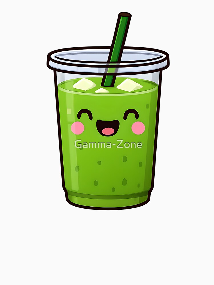 Iced matcha latte illustration by Gamma-Zone T-Shirts, Hoodie, Sweatshirt | BlankRebels.com (Image 3)