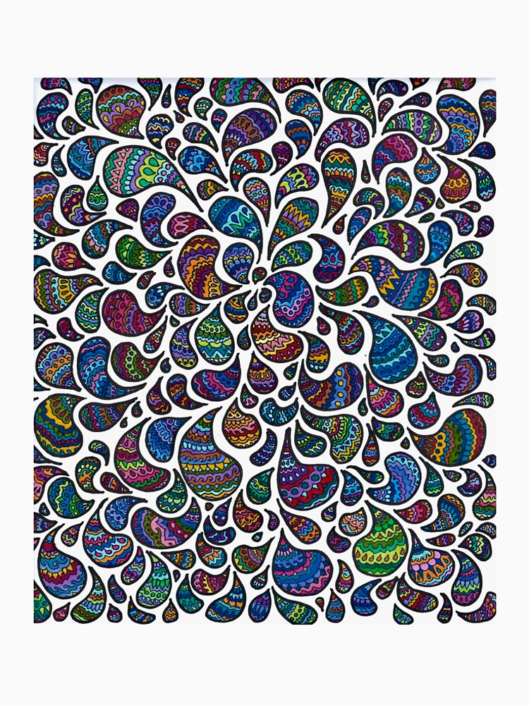 Groovy Vortex Doodle by Hannah Staab T-Shirts, Hoodie, Sweatshirt | BlankRebels.com (Image 2)