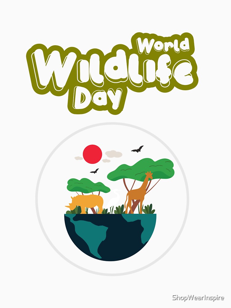 World Wildlife Day || Cartoon by ShopWearInspire T-Shirts, Hoodie, Sweatshirt | BlankRebels.com (Image 3)