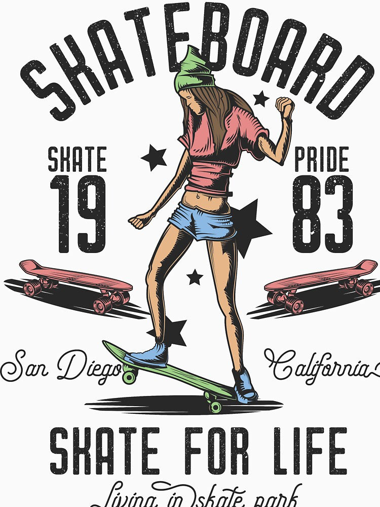 Skateboard Skate for Life by MAHOartist T-Shirts, Hoodie, Sweatshirt | BlankRebels.com (Image 3)
