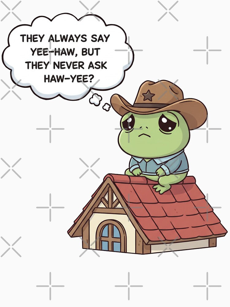 Sad Cowboy Frog Meme – Anti-Design Cartoon by Whisky1111 T-Shirts, Hoodie, Sweatshirt | BlankRebels.com (Image 3)